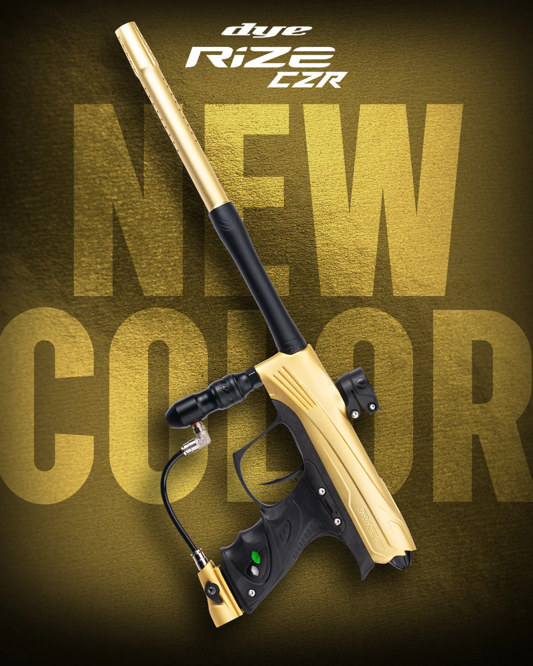 Dye CZR Electronic Paintball Gun - Gold - Image 4