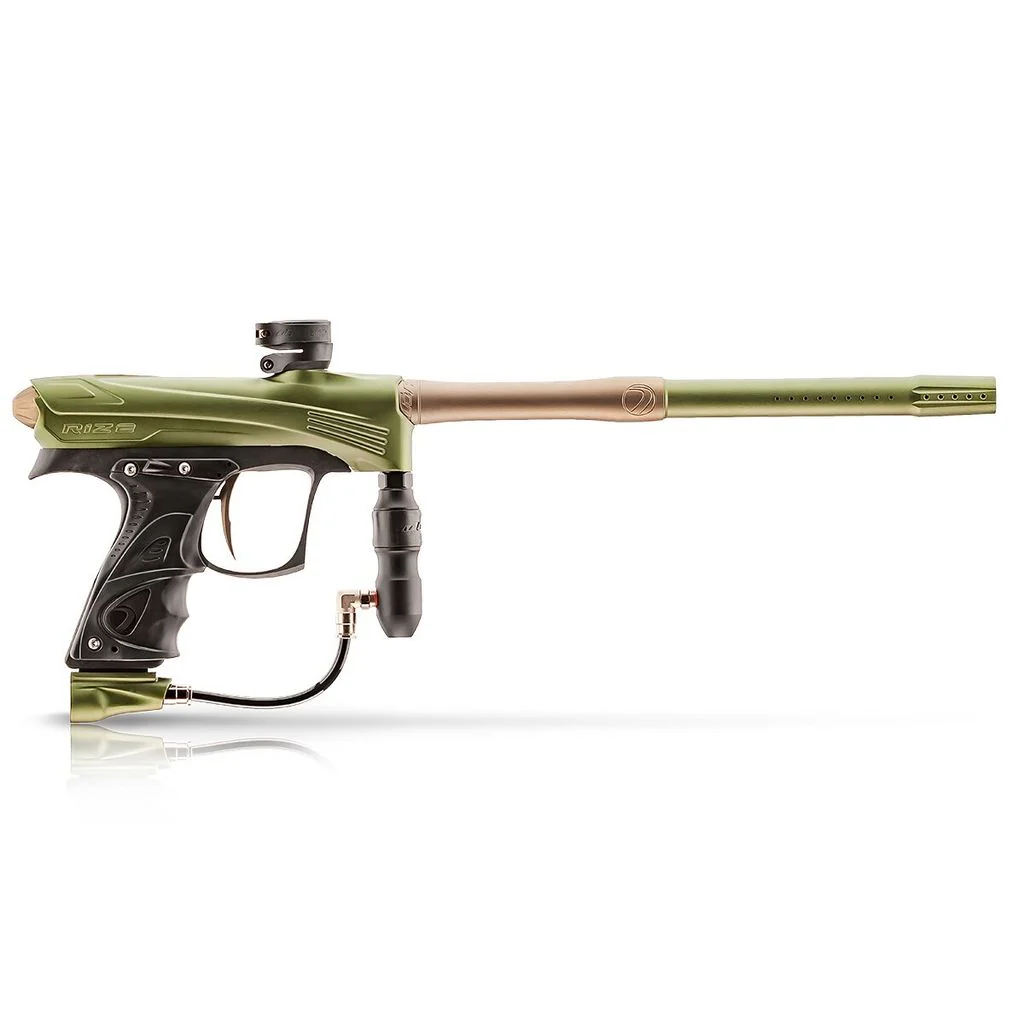 Dye CZR Electronic Paintball Gun - Olive / Tan - Pre-Order - Image 3