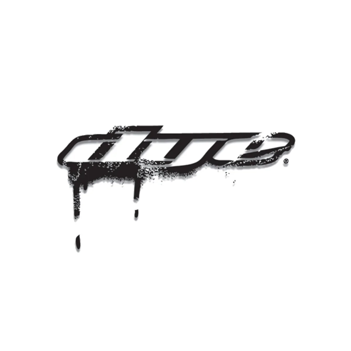 DYE Drip Sticker - 8" (Black or White) - Image 2