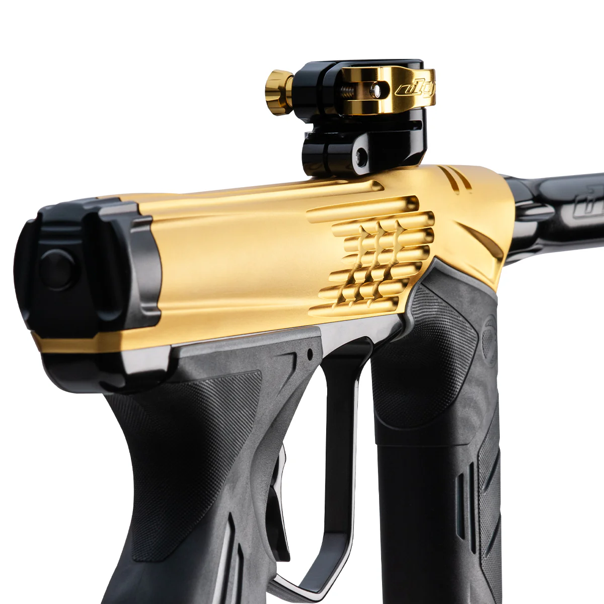 Dye DSR+ LE Icon Paintball Gun - 007 Gold/Black - Image 3