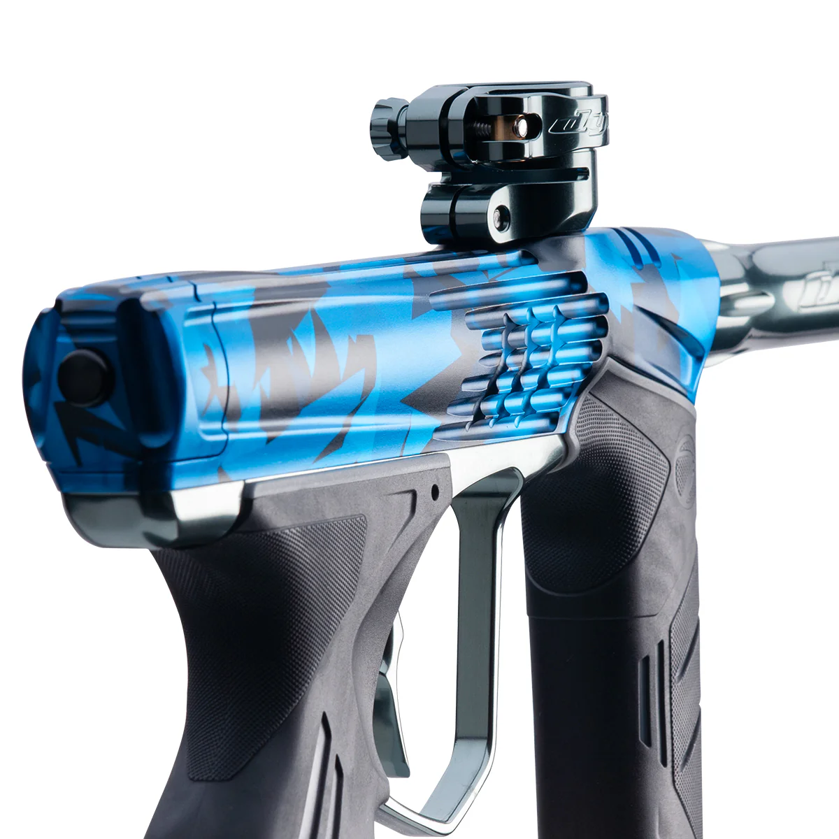 Dye DSR+ LE Icon Paintball Gun - Shattered Cyan - Image 3
