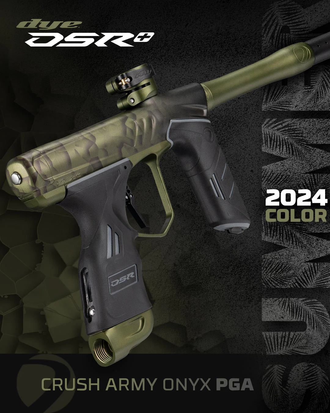Dye DSR+ Paintball Gun - Dust Onyx PGA Crush Army - Image 2