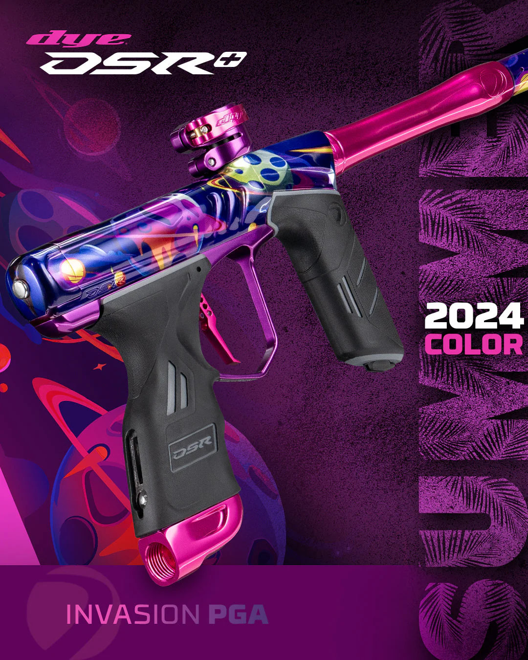 Dye DSR+ Paintball Gun - Polished PGA Invasion - Image 2