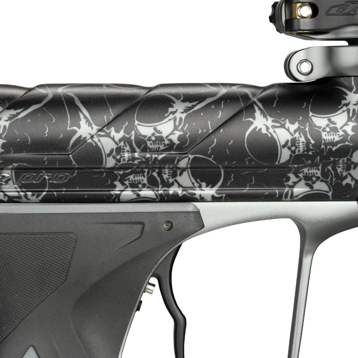 Dye DSR Pro Paintball Gun - PGA Sandana Skulls Grey - Image 3