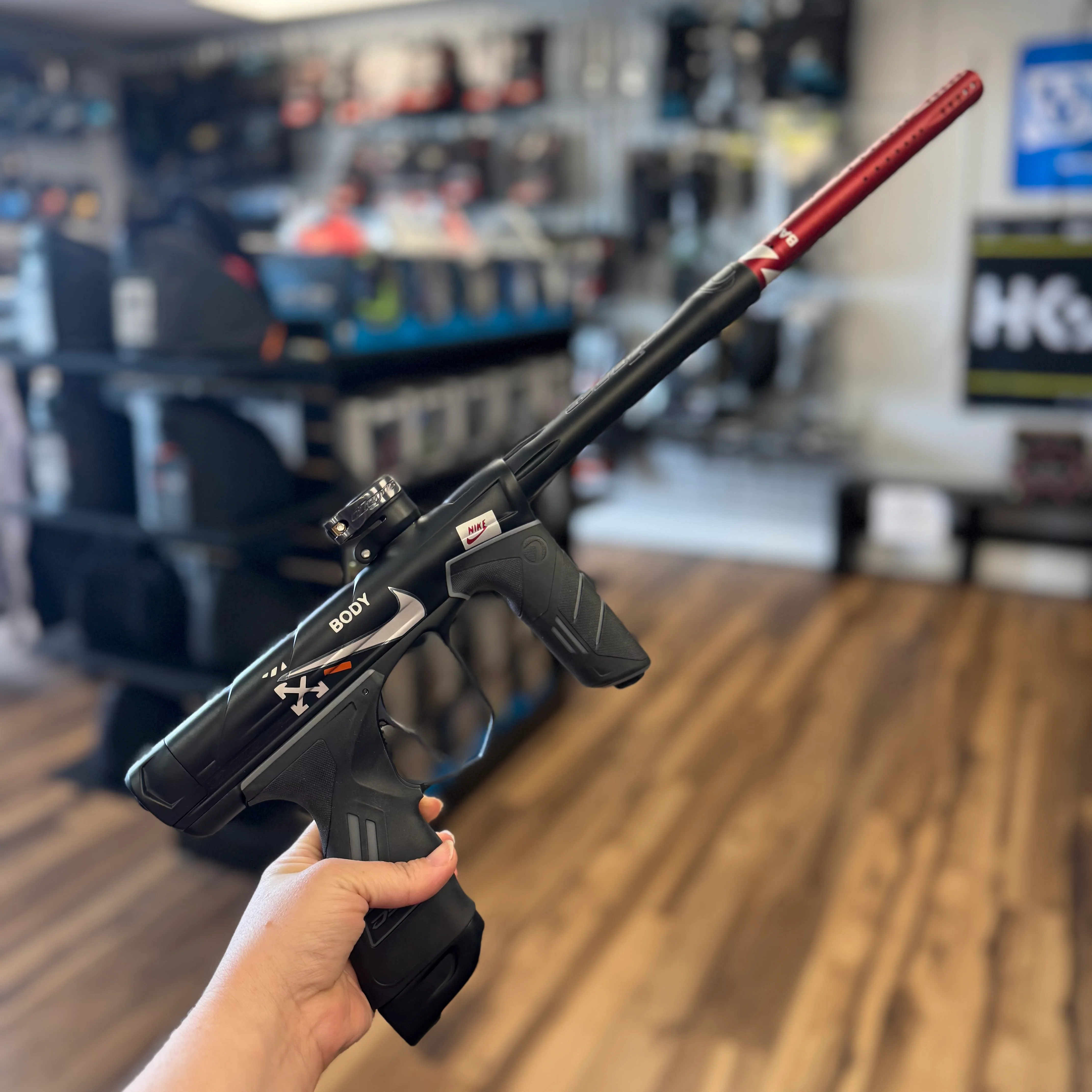 Dye DSR Pro Paintball Gun - Custom Nike Off White - Image 13