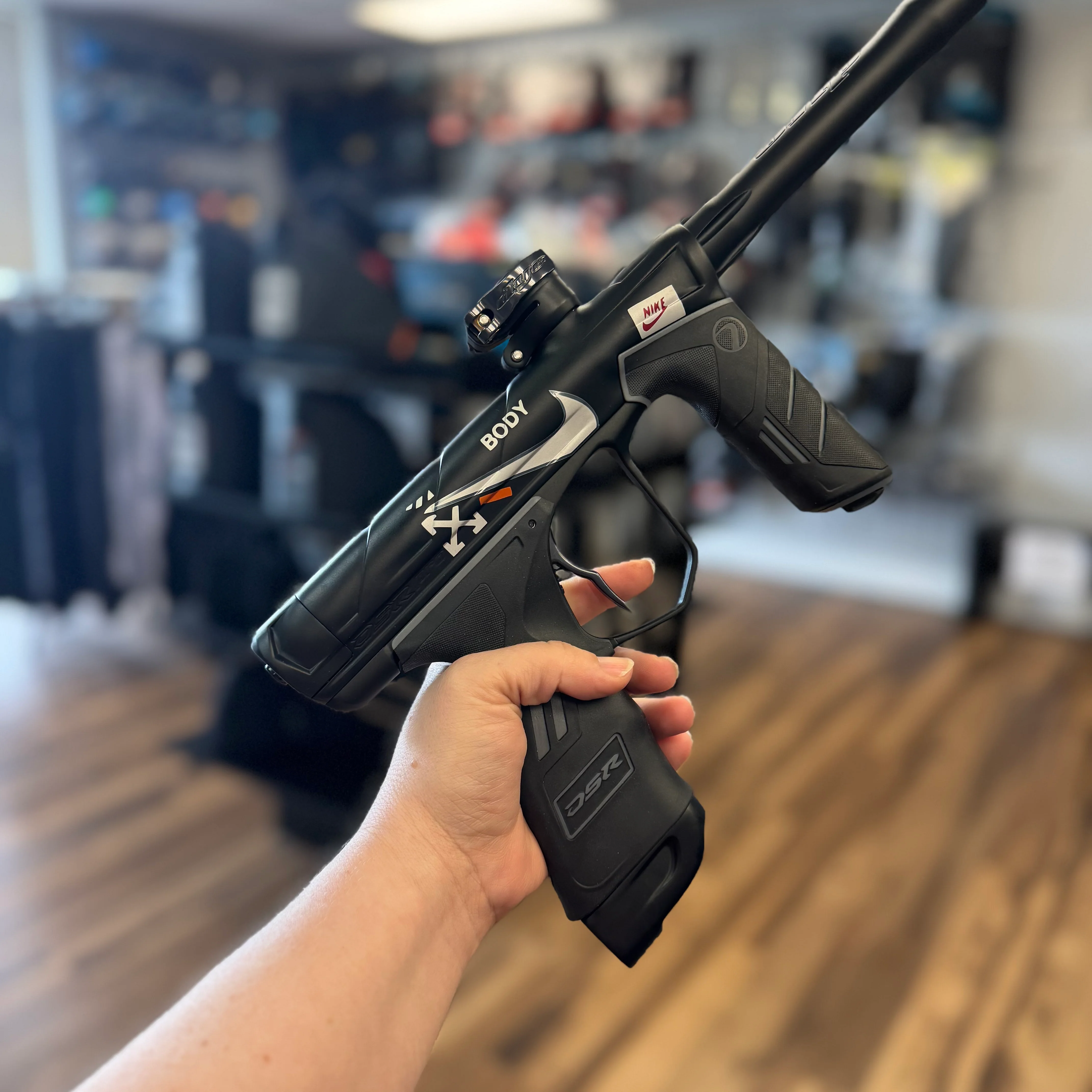 Dye DSR Pro Paintball Gun - Custom Nike Off White - Image 14