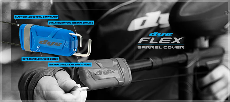 Dye Flex Paintball Barrel Cover- Blue - Image 2