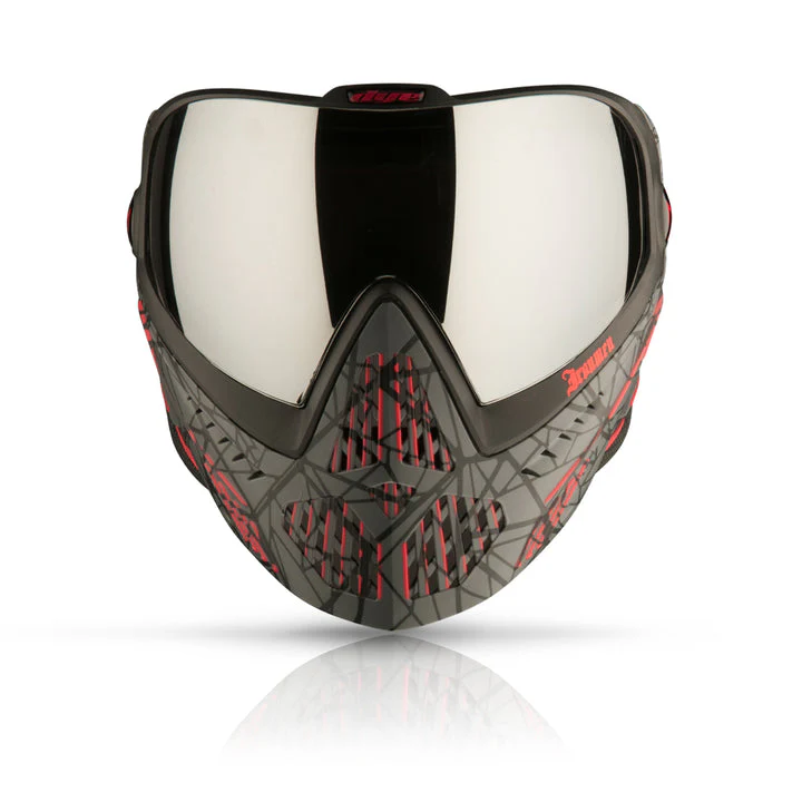 DYE i5 Paintball Goggle - Ironmen - Black/Red - Image 2
