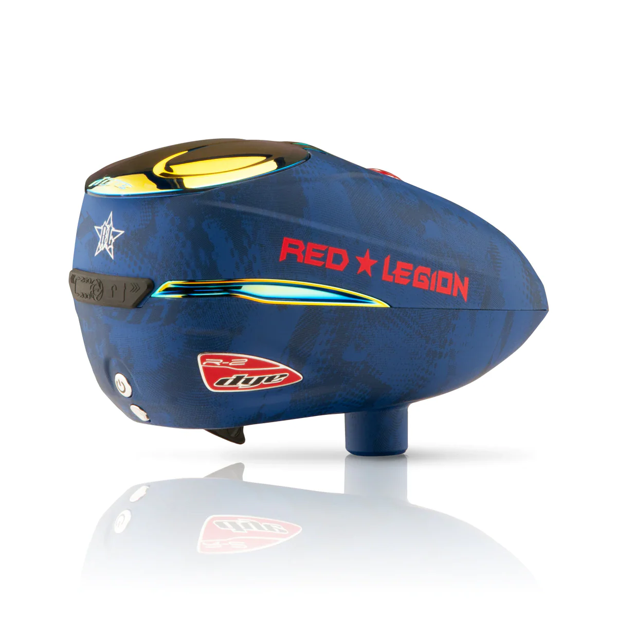 Dye Rotor R2 Paintball Loader - Russian Legion - Blue/Red - Image 4