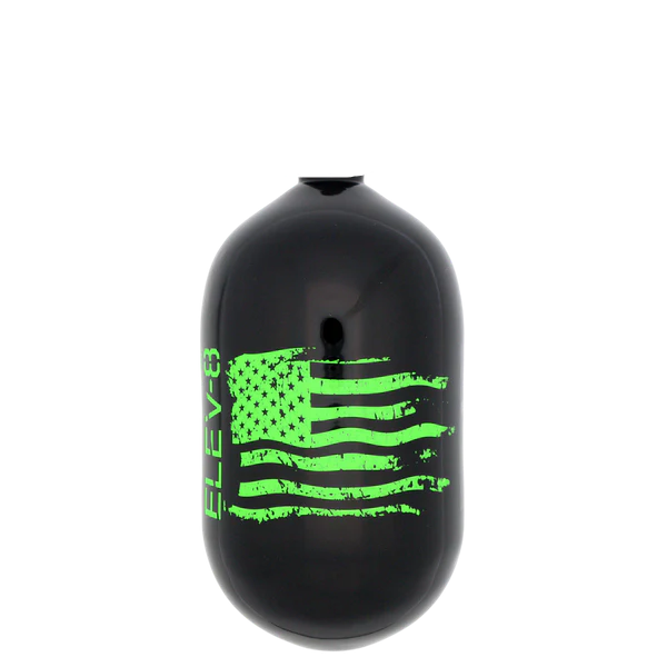 ELEV-8 68ci/4500psi Air Tank BOTTLE ONLY - Gloss Black/Green Flag - Image 2