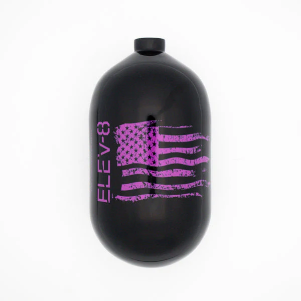 ELEV-8 68ci/4500psi Air Tank BOTTLE ONLY - Gloss Black/Purple Flag - Image 2