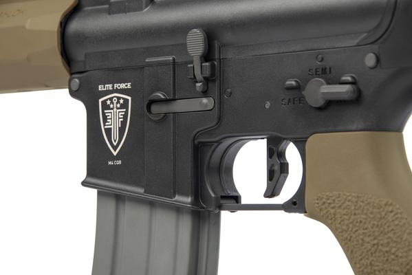 Elite Force M4 CQB 6 MM Airsoft Rifle - Black/FDE - Image 3