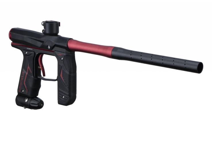 Empire Axe 2.0 Paintball Gun - Dust Black/Dust Red - Image 4