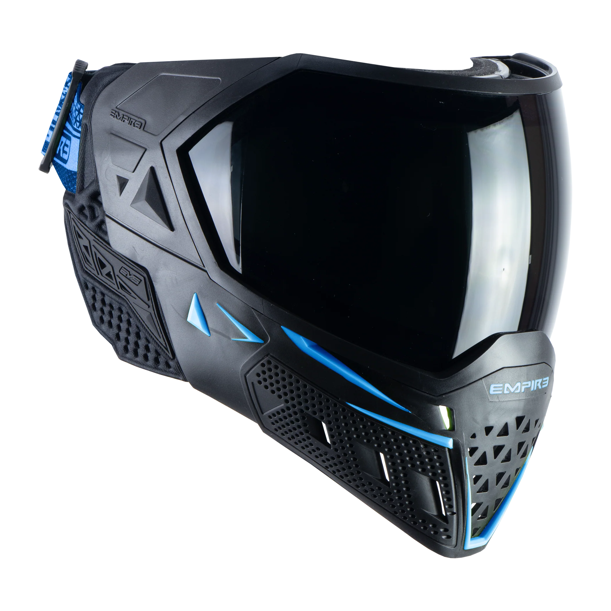Empire EVS Paintball Mask - Black/Navy (Thermal Smoke & Clear Lens) - Image 2