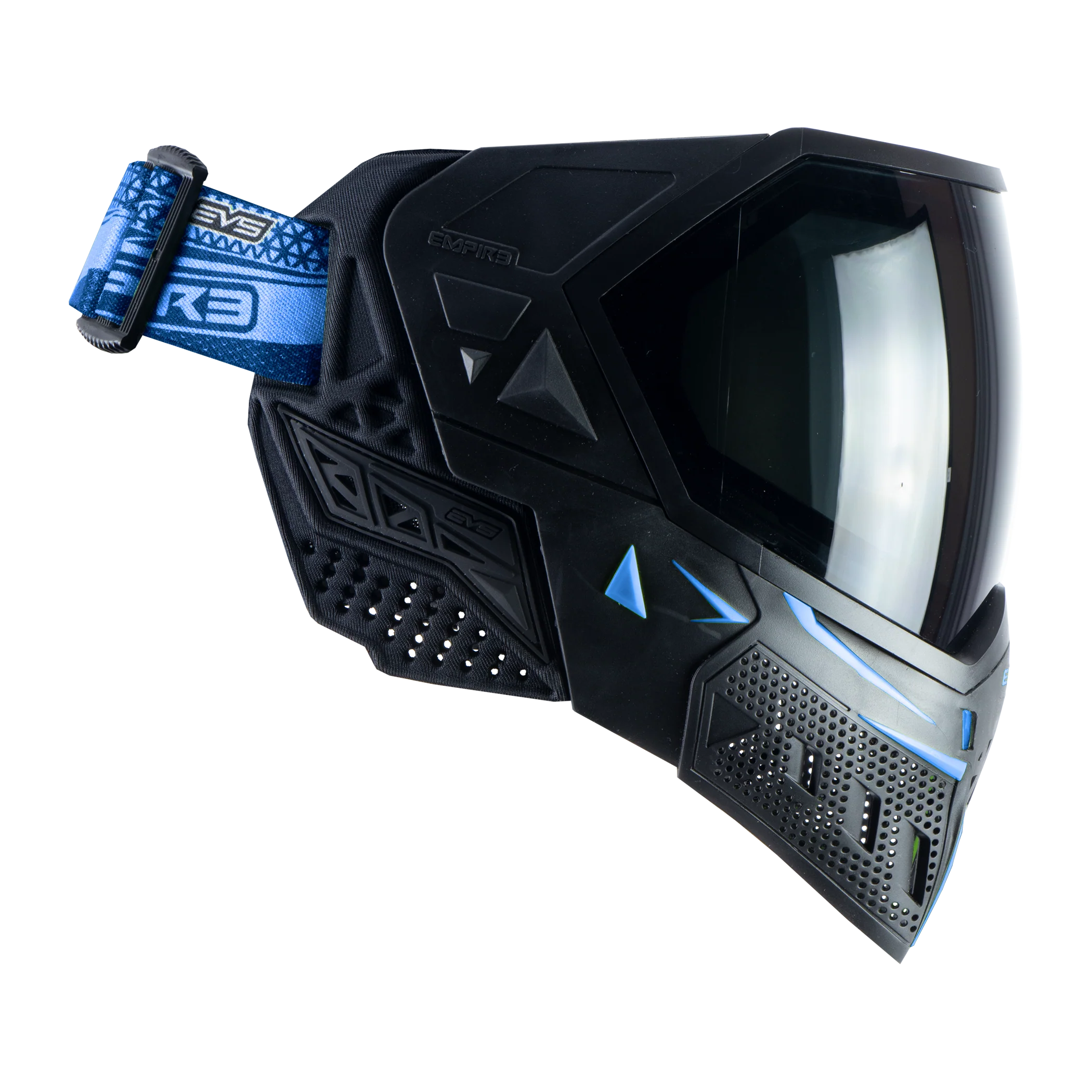 Empire EVS Paintball Mask - Black/Navy (Thermal Smoke & Clear Lens) - Image 5