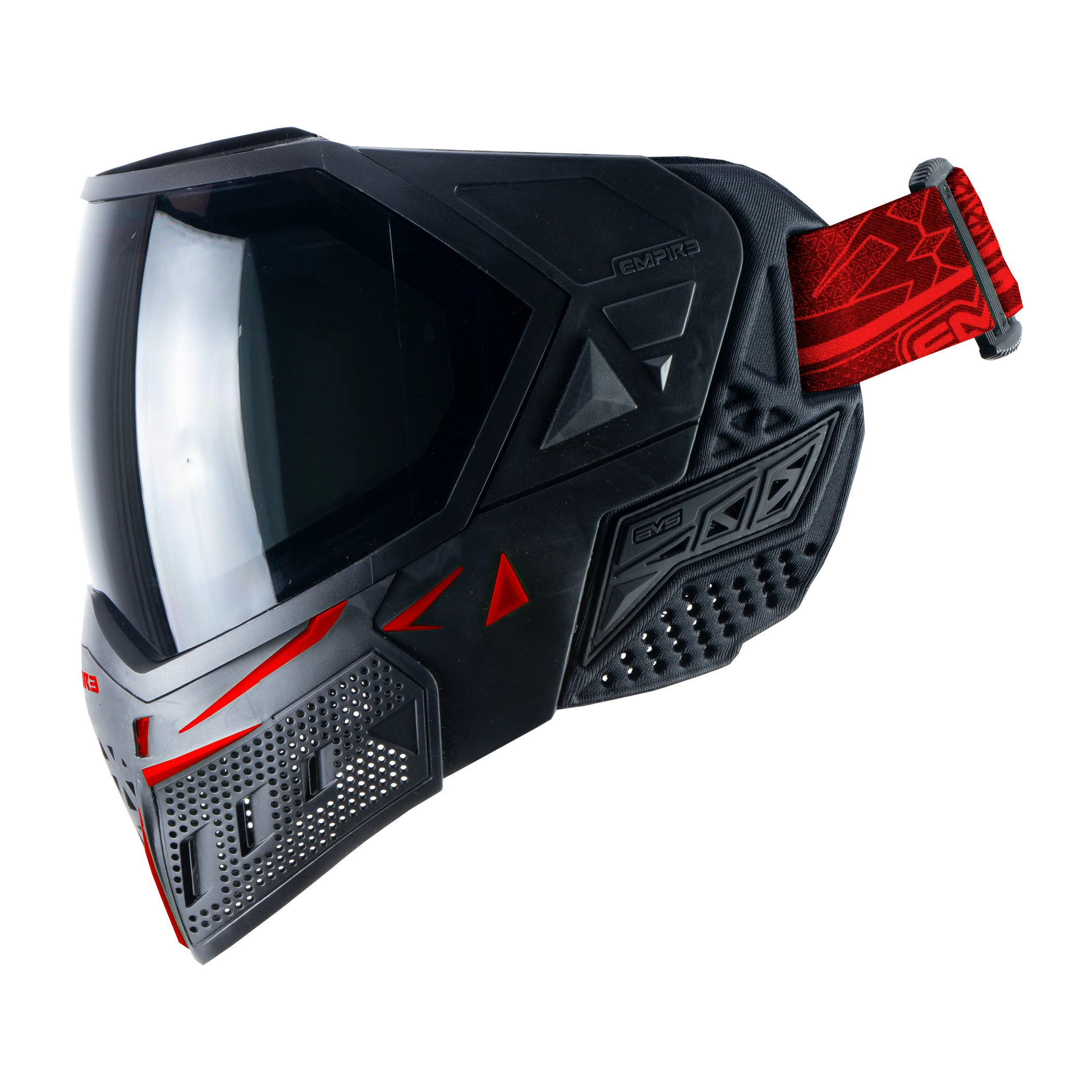 Empire EVS Paintball Mask - Black/Red (Thermal Smoke & Clear Lens) - Image 5