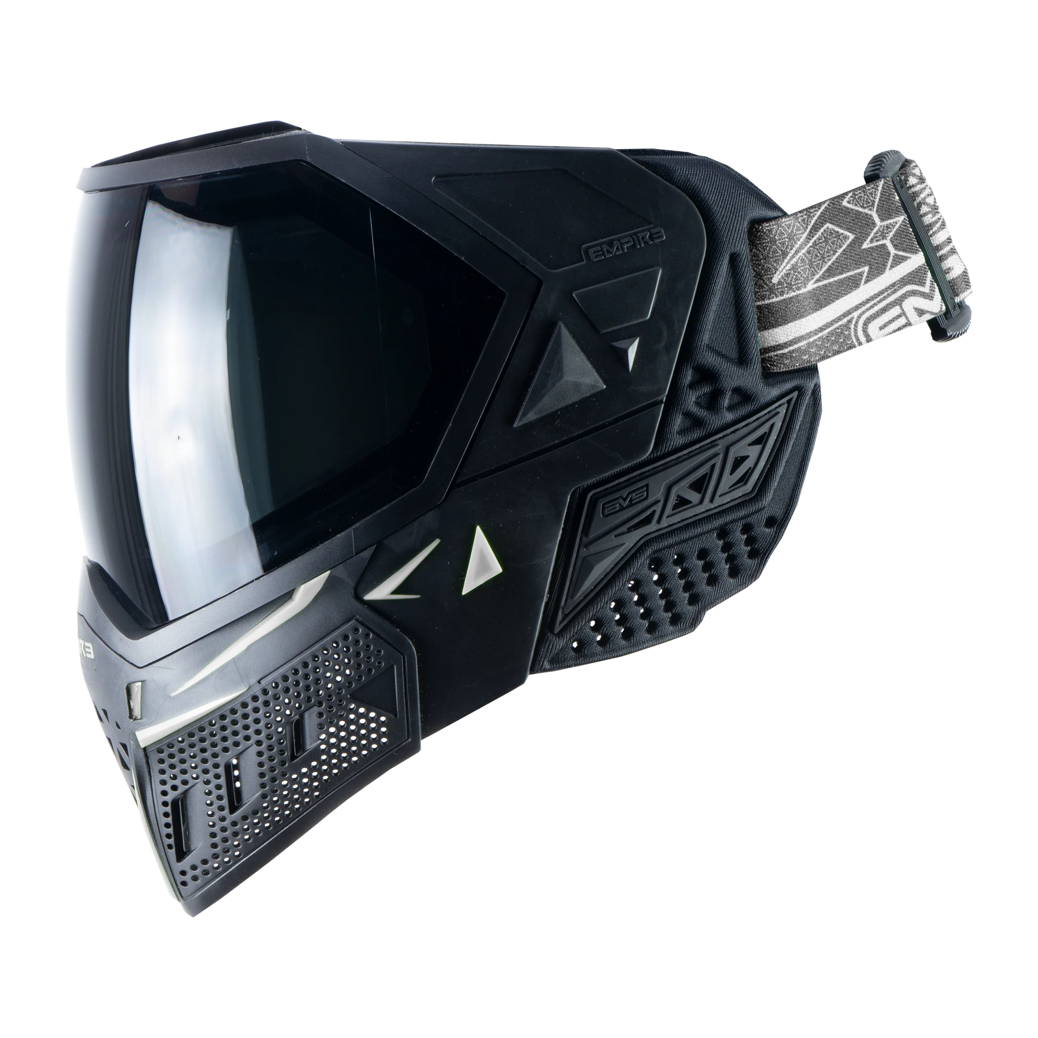 Empire EVS Paintball Mask - Black/White (Thermal Smoke & Clear Lens) - Image 4