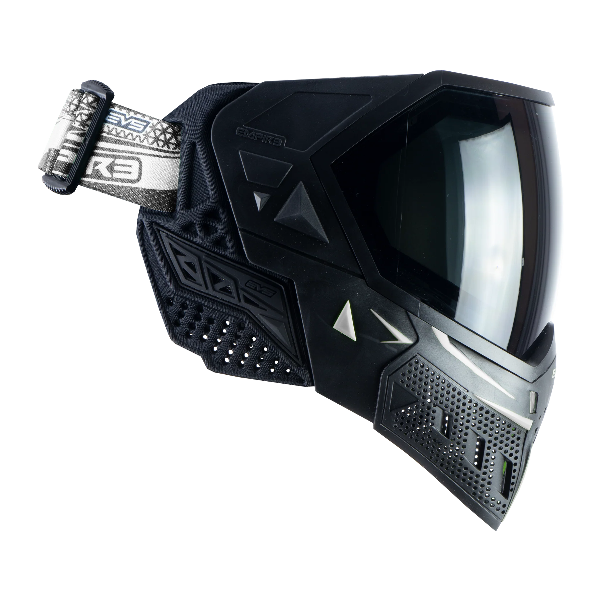 Empire EVS Paintball Mask - Black/White (Thermal Smoke & Clear Lens) - Image 5