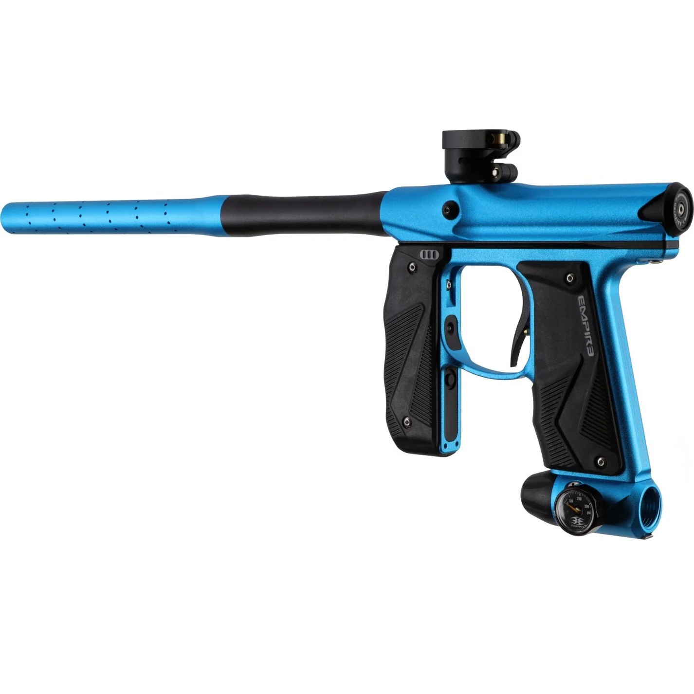 Empire Paintball Mini GS Marker w/ 2 Piece Barrel - Dust Aqua/Dust Black - Image 4
