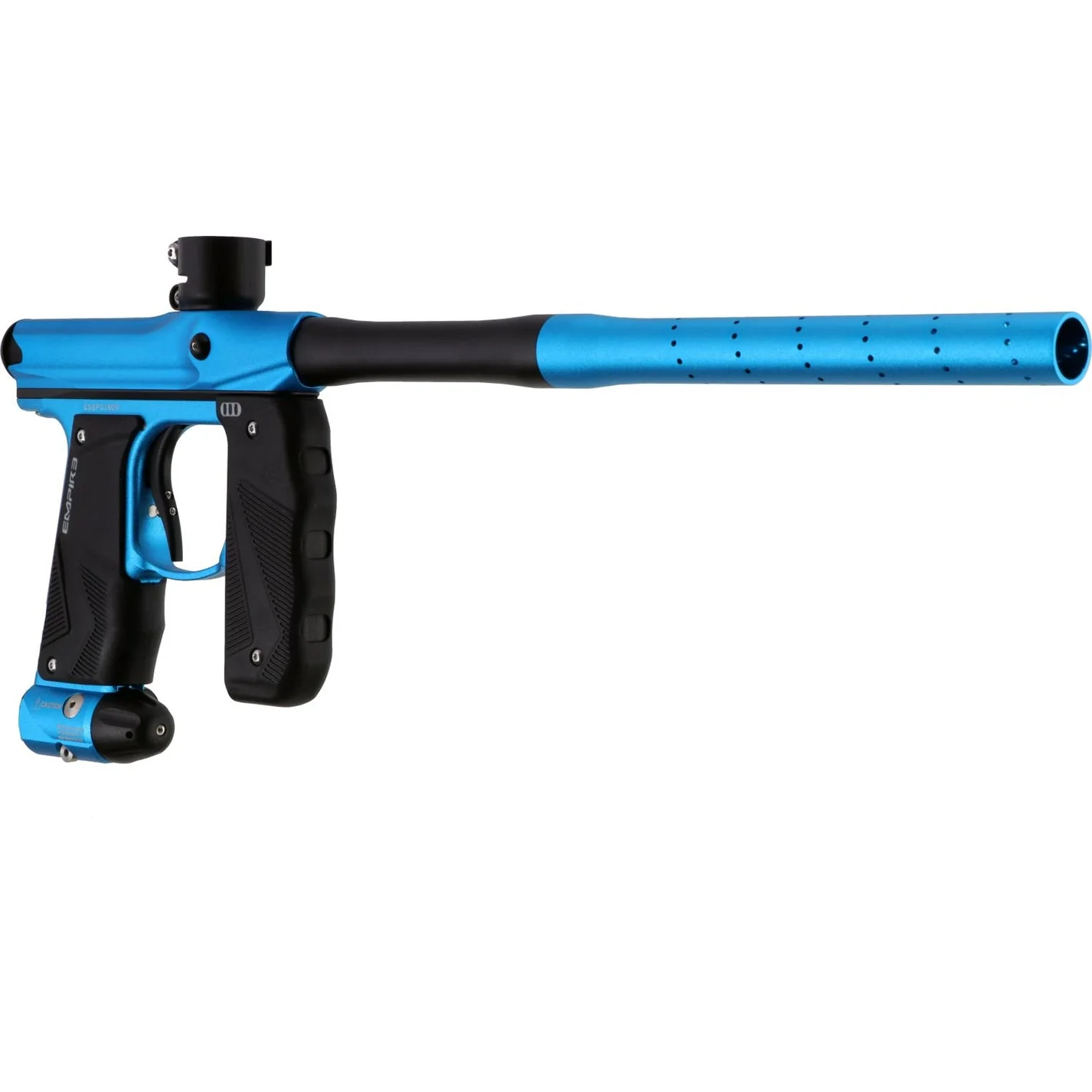 Empire Paintball Mini GS Marker w/ 2 Piece Barrel - Dust Aqua/Dust Black - Image 5