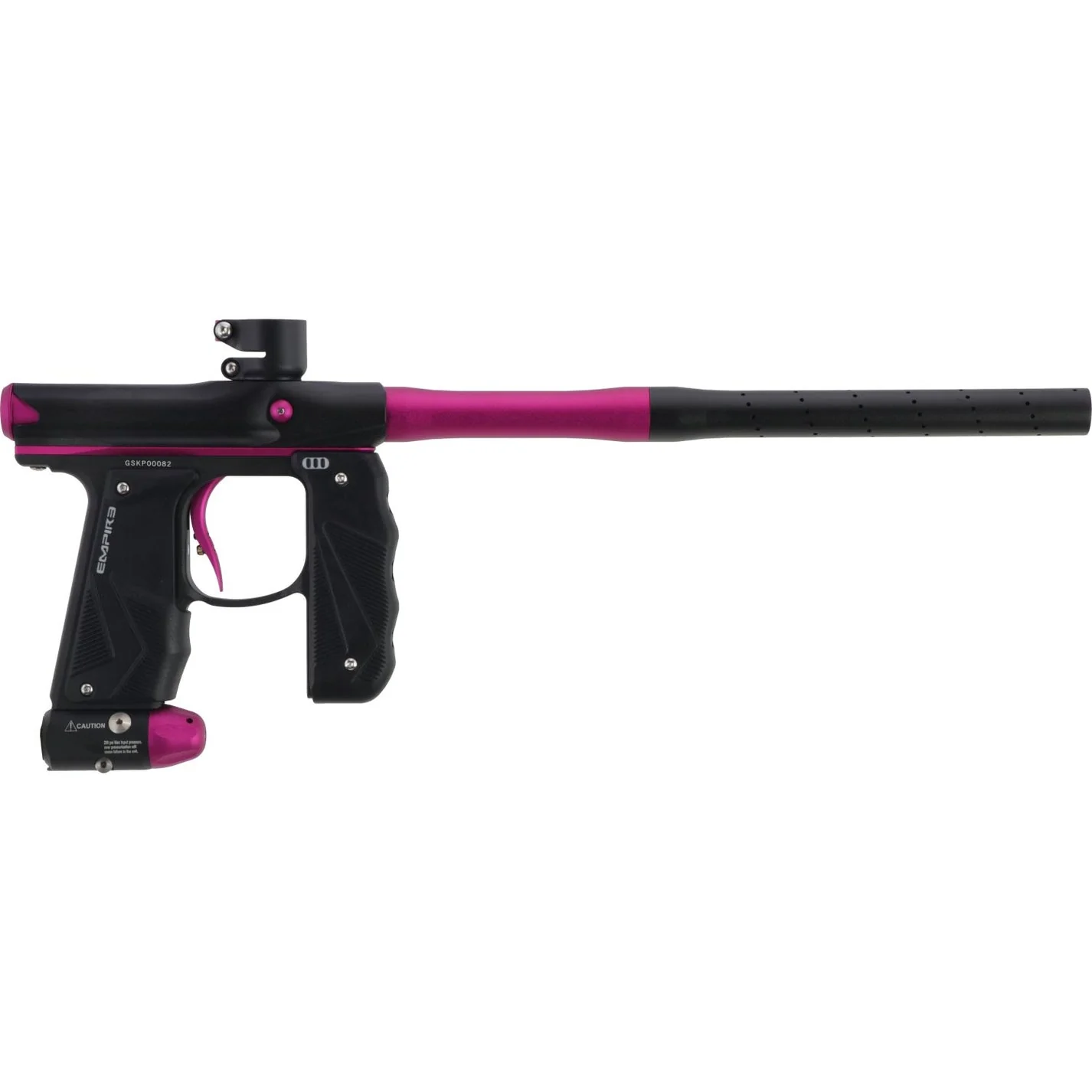 Empire Paintball Mini GS Marker w/ 2 Piece Barrel - Dust Black/Dust Pink - Image 2