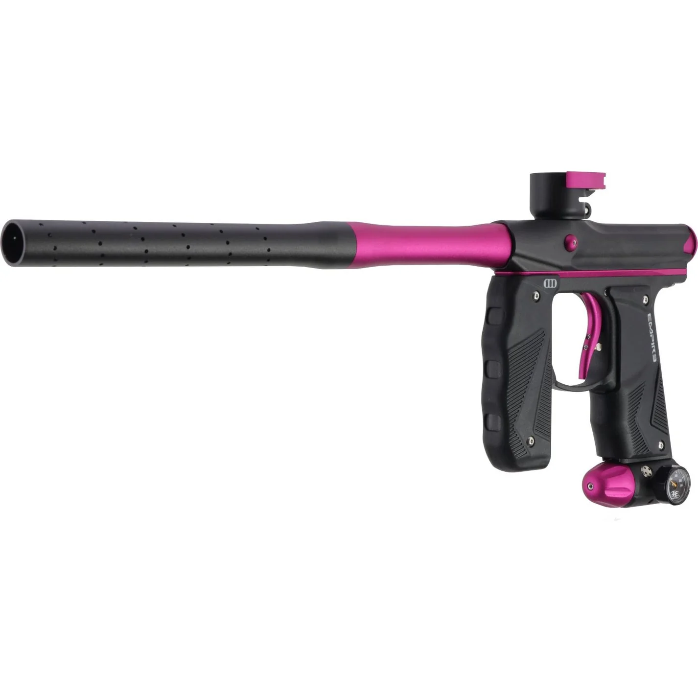 Empire Paintball Mini GS Marker w/ 2 Piece Barrel - Dust Black/Dust Pink - Image 5