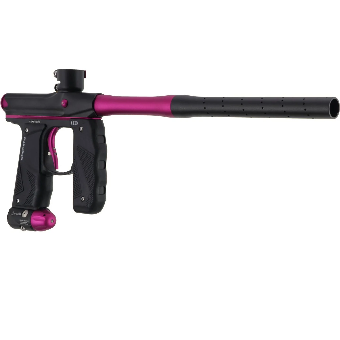 Empire Paintball Mini GS Marker w/ 2 Piece Barrel - Dust Black/Dust Pink - Image 6