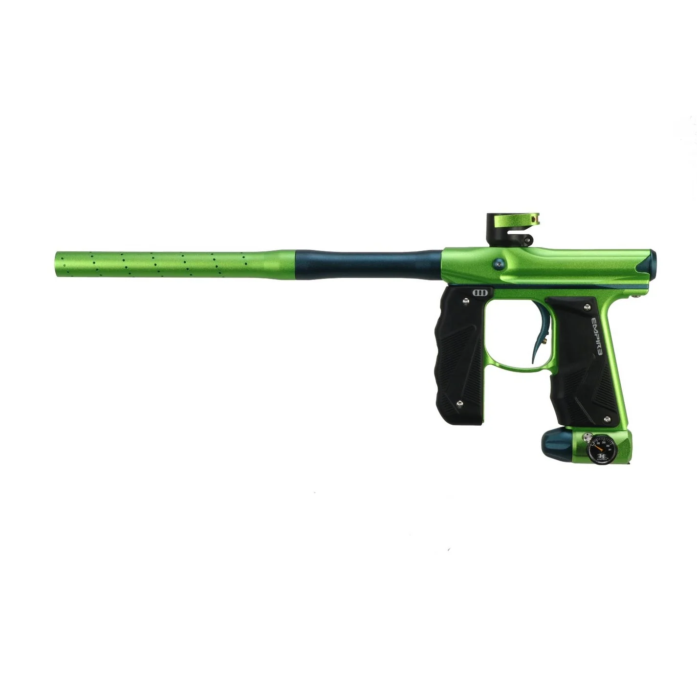 Empire Paintball Mini GS Marker w/ 2 Piece Barrel - Dust Cadmium Green / Dust Admiral Blue