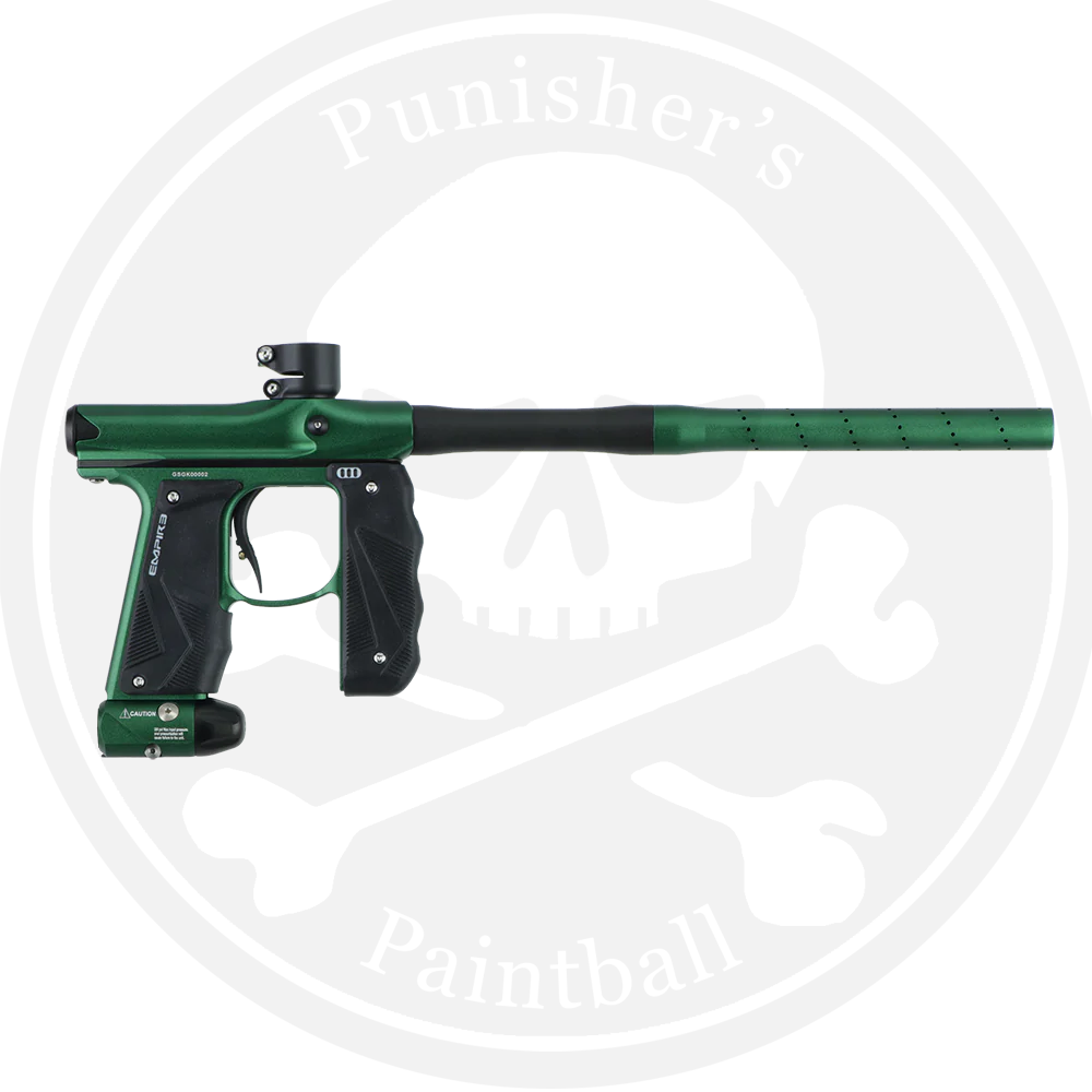 Empire Paintball Mini GS Marker w/ 2 Piece Barrel - Dust Green/Dust Black - Image 2