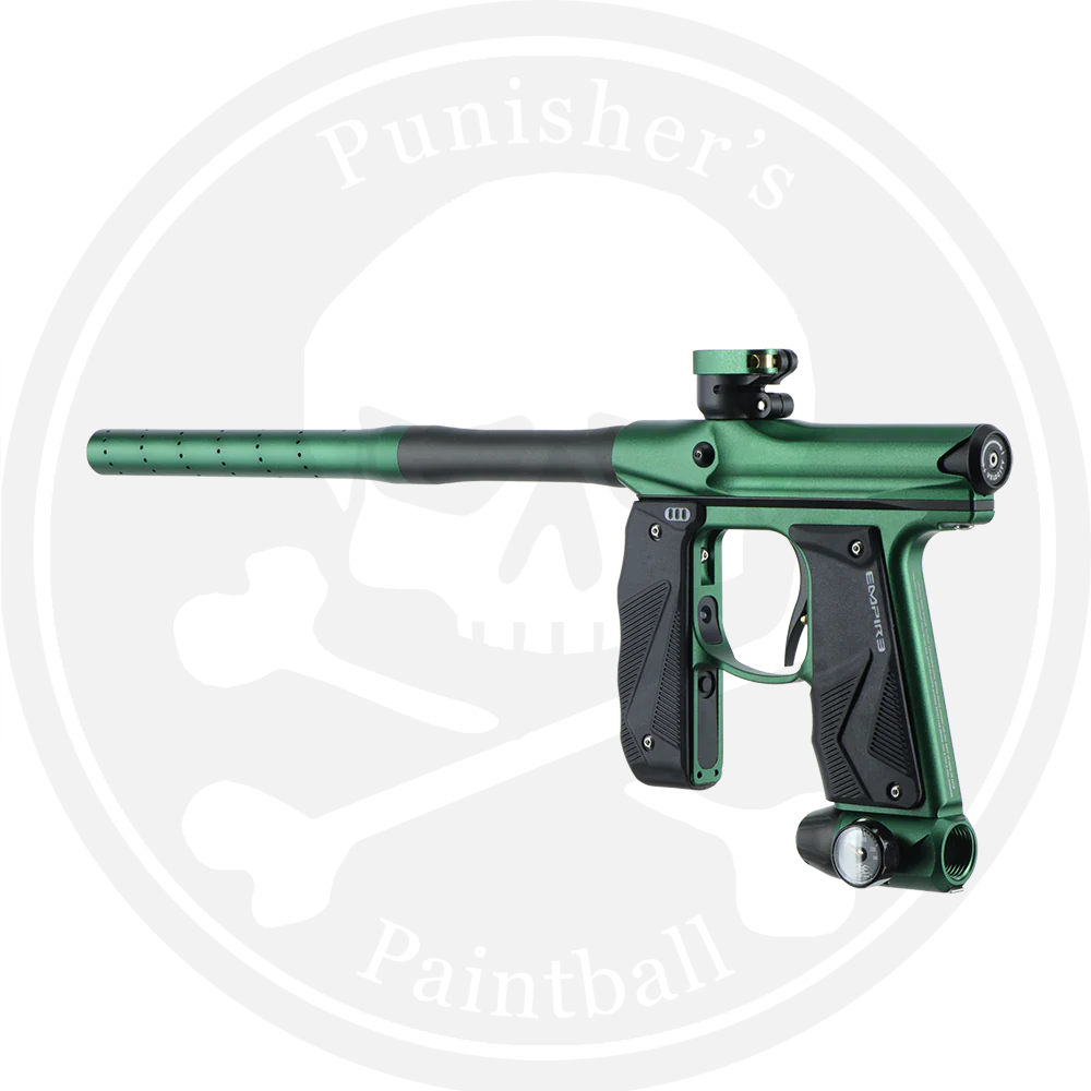 Empire Paintball Mini GS Marker w/ 2 Piece Barrel - Dust Green/Dust Black - Image 3