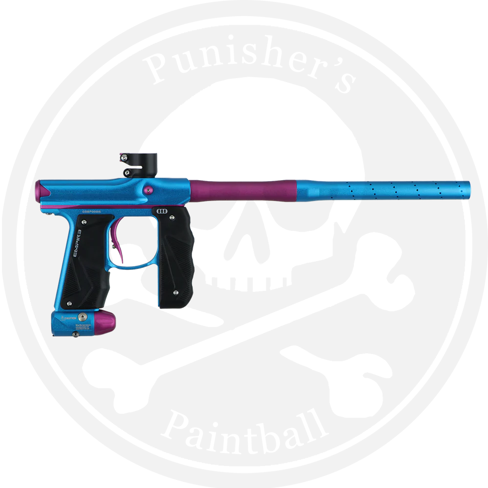 Empire Paintball Mini GS Marker w/ 2 Piece Barrel - Dust Light Blue/Pink - Image 3