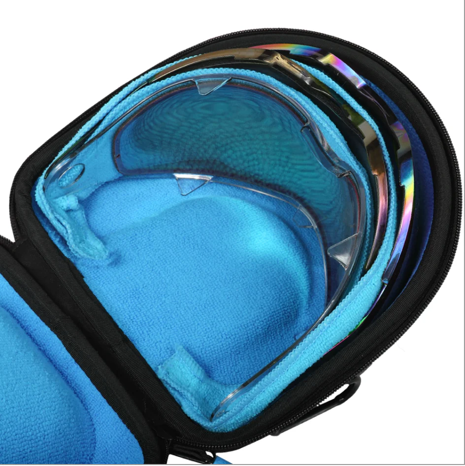 Exalt Carbon V3 Universal Lens Case - Charcoal Gray w/ Blue - Image 3