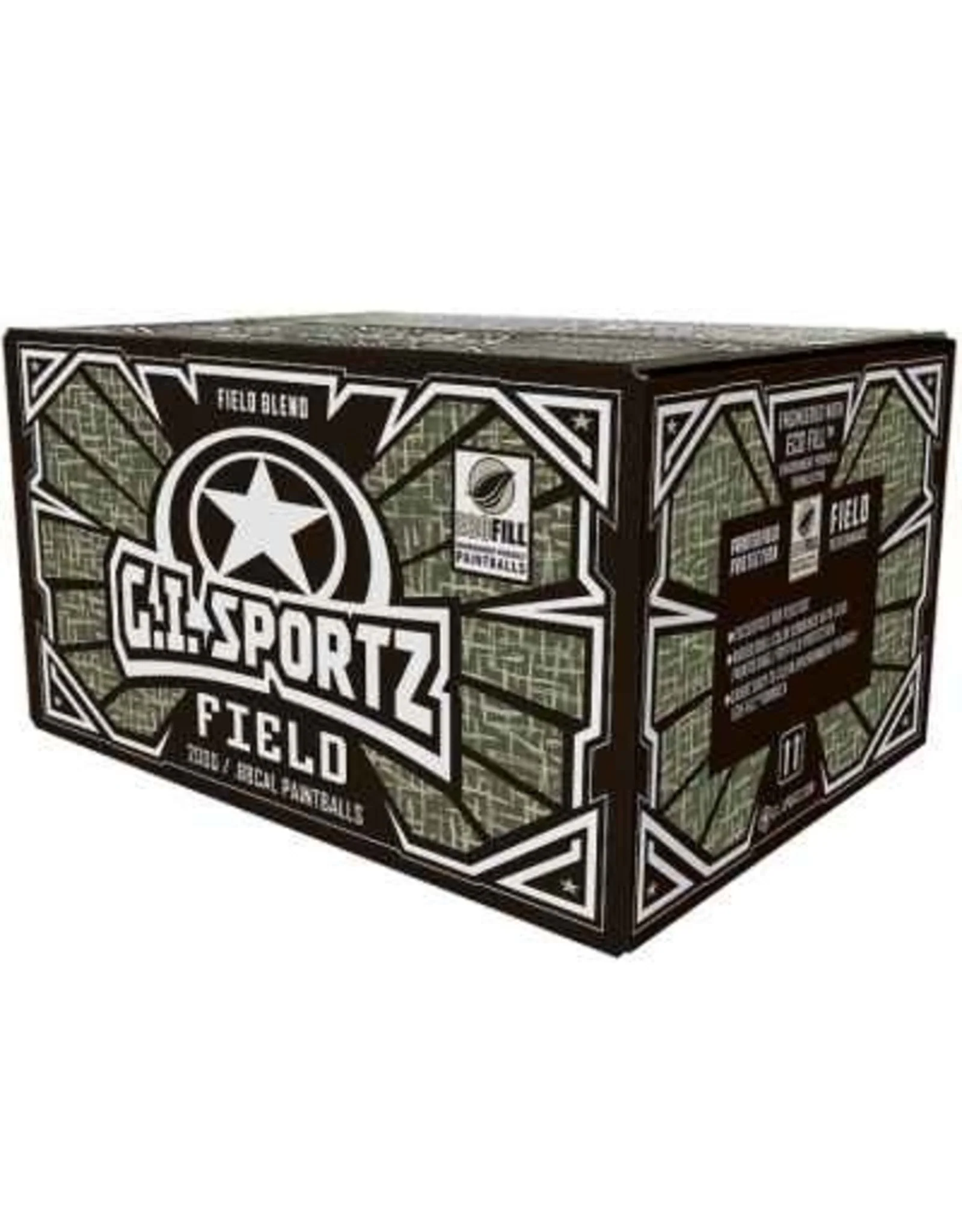 GI Sportz Field Paintballs - 2000 Paintballs - Orange/Pink Shell - Orange Fill - Image 2