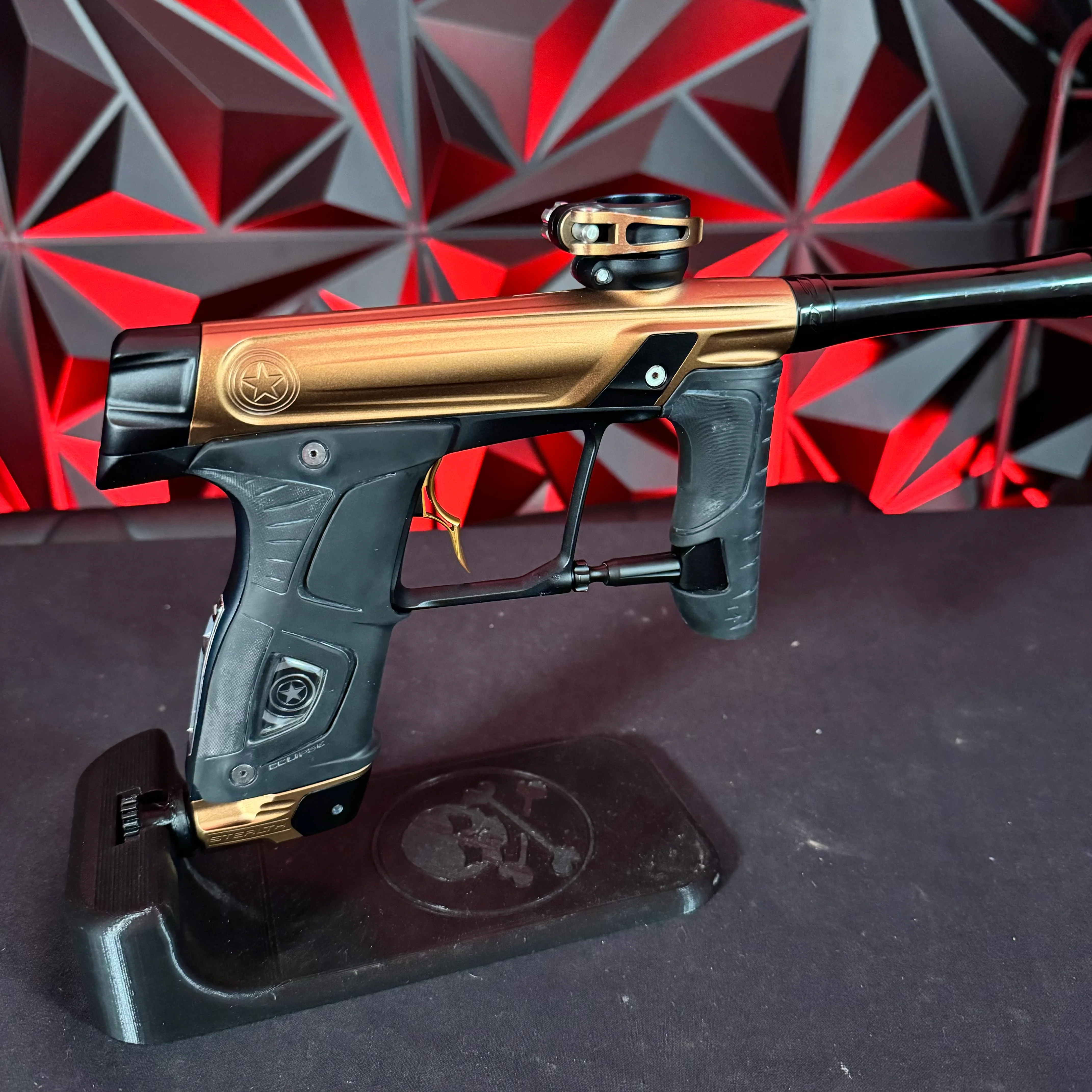 GI Sportz/Planet Eclipse Stealth Paintball Gun - Bronze/Black  w/Dye UL-S Barrel & Infamous Deuce Trigger - Image 2