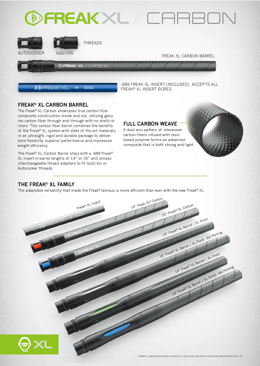 GOG Freak XL Complete Barrel Kit - Freak XL Linear Front - Image 3
