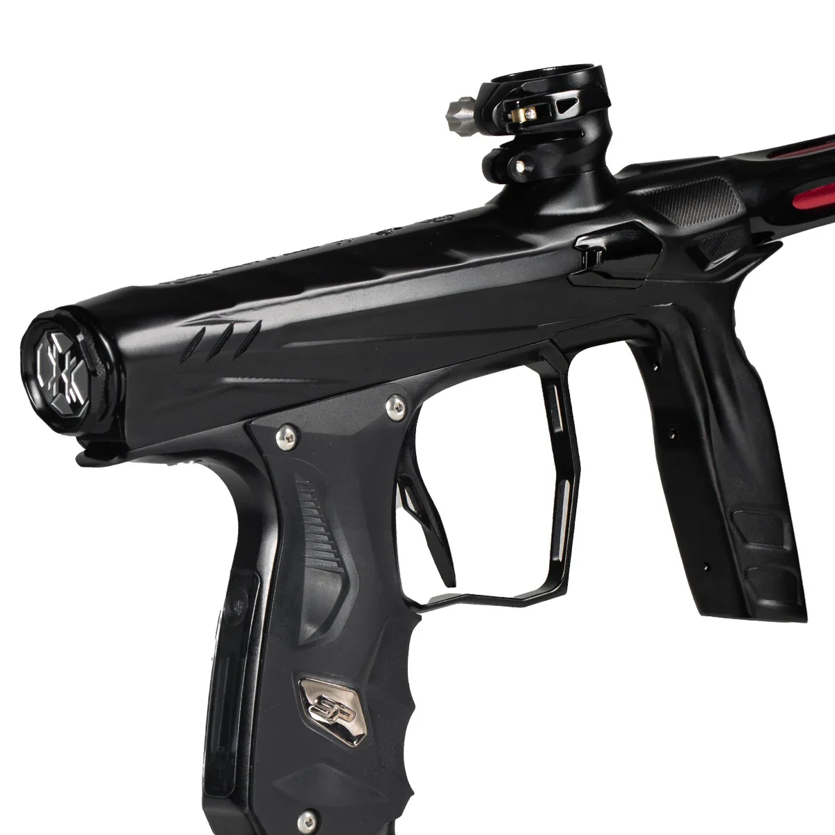 HK Army Shocker AMP Paintball Gun - Dust Black / Polished Black - Image 3