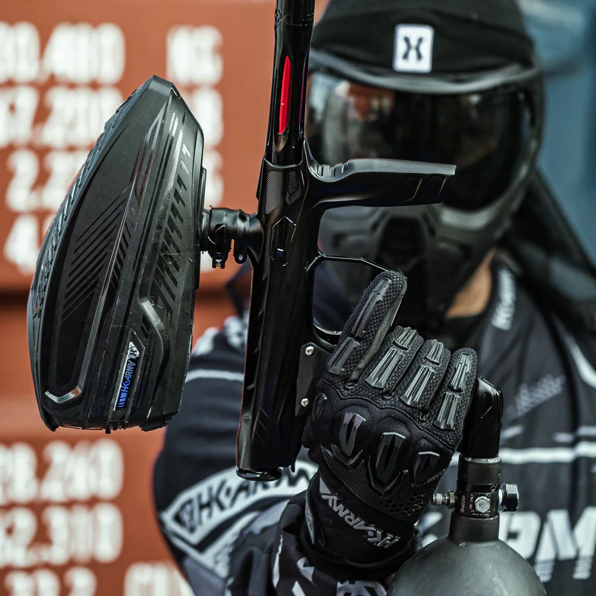 HK Army Shocker AMP Paintball Gun - Dust Black / Polished Black - Image 6