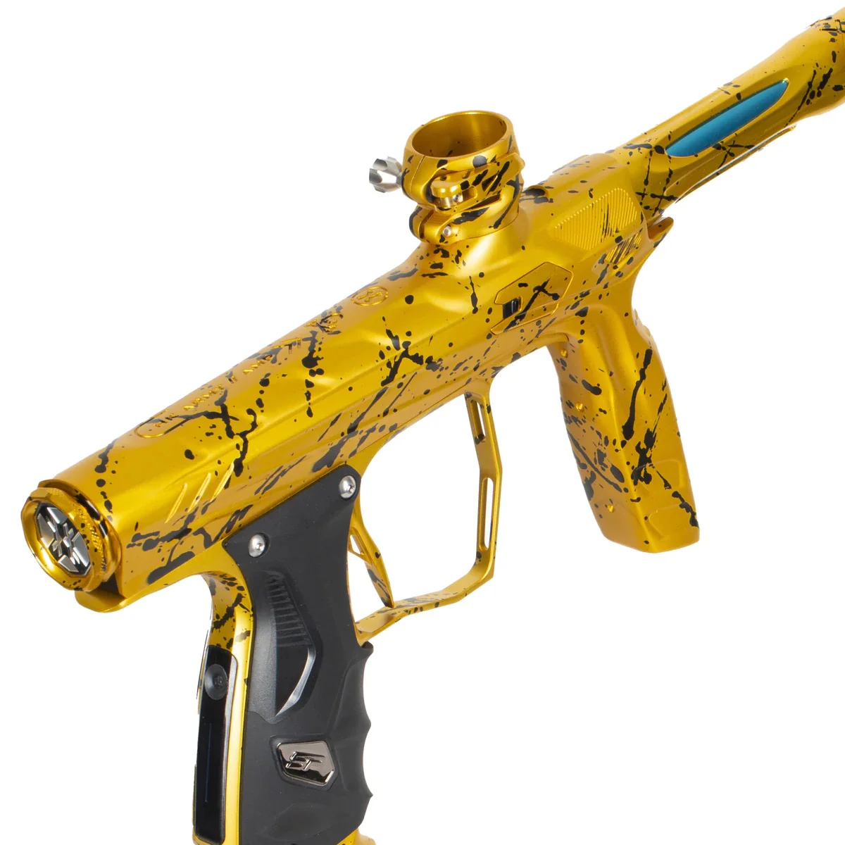 HK Army Shocker AMP Paintball Gun - Midas Splash (Gold/Black) - Image 2