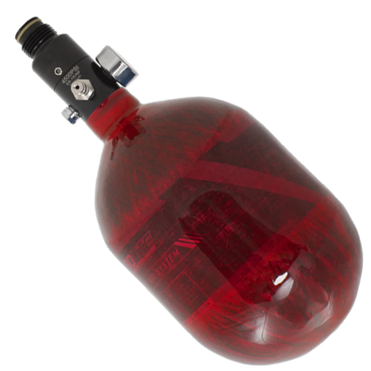 HK Army Aerolite Carbon Fiber Tank - 48ci / 4500psi - Red - Image 2