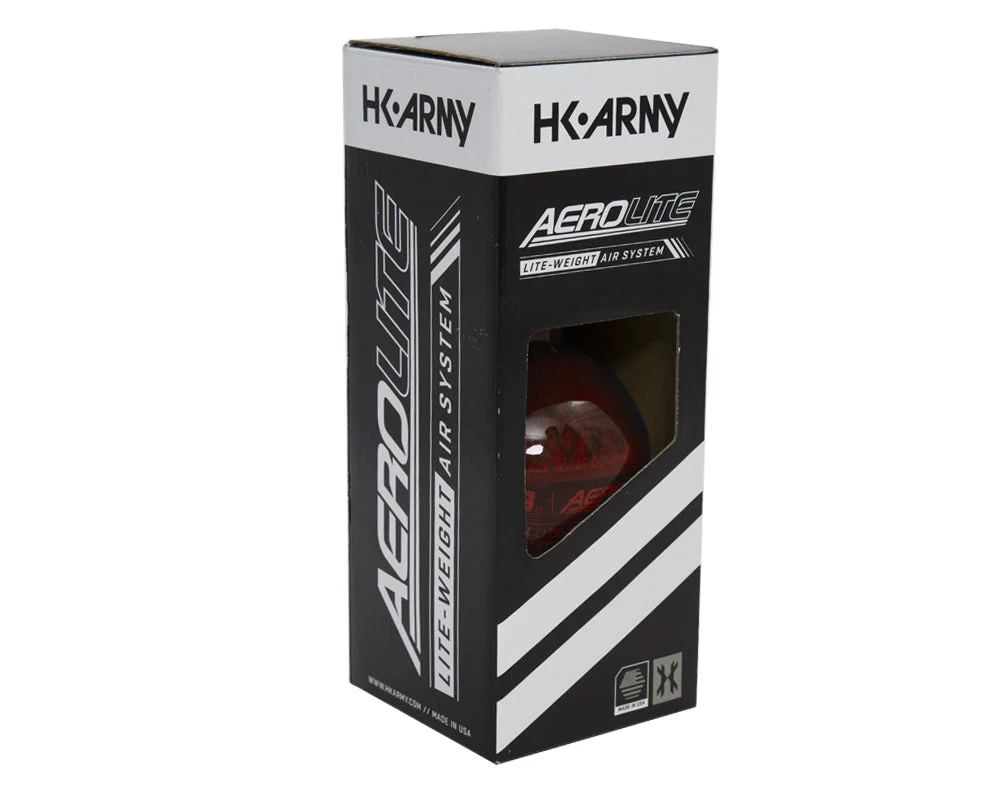 HK Army Aerolite Carbon Fiber Tank - 48ci / 4500psi - Red - Image 3