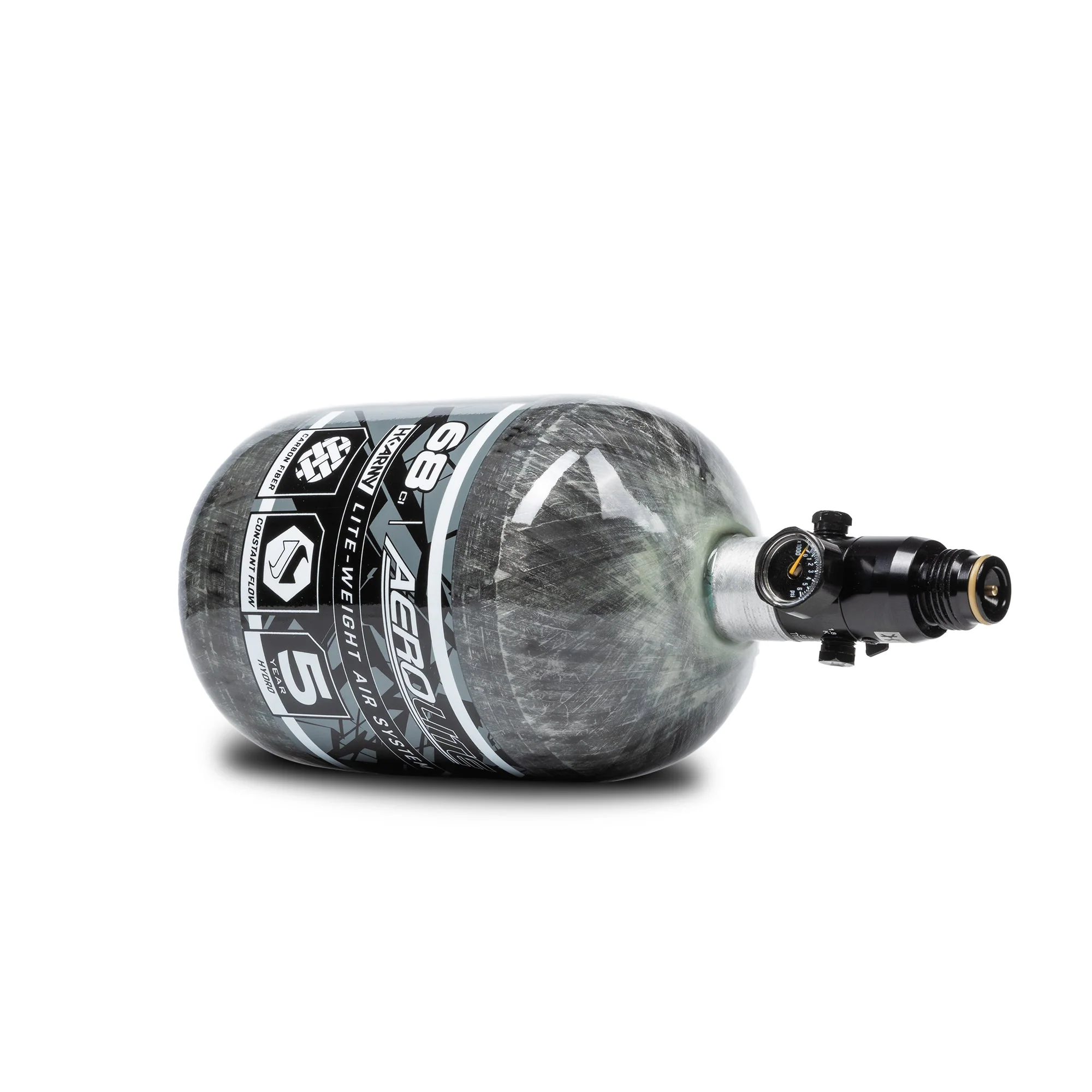 HK Army AeroLite Carbon Fiber Tank w/ Standard Reg - 68/4500 PSI - Clear - Image 4