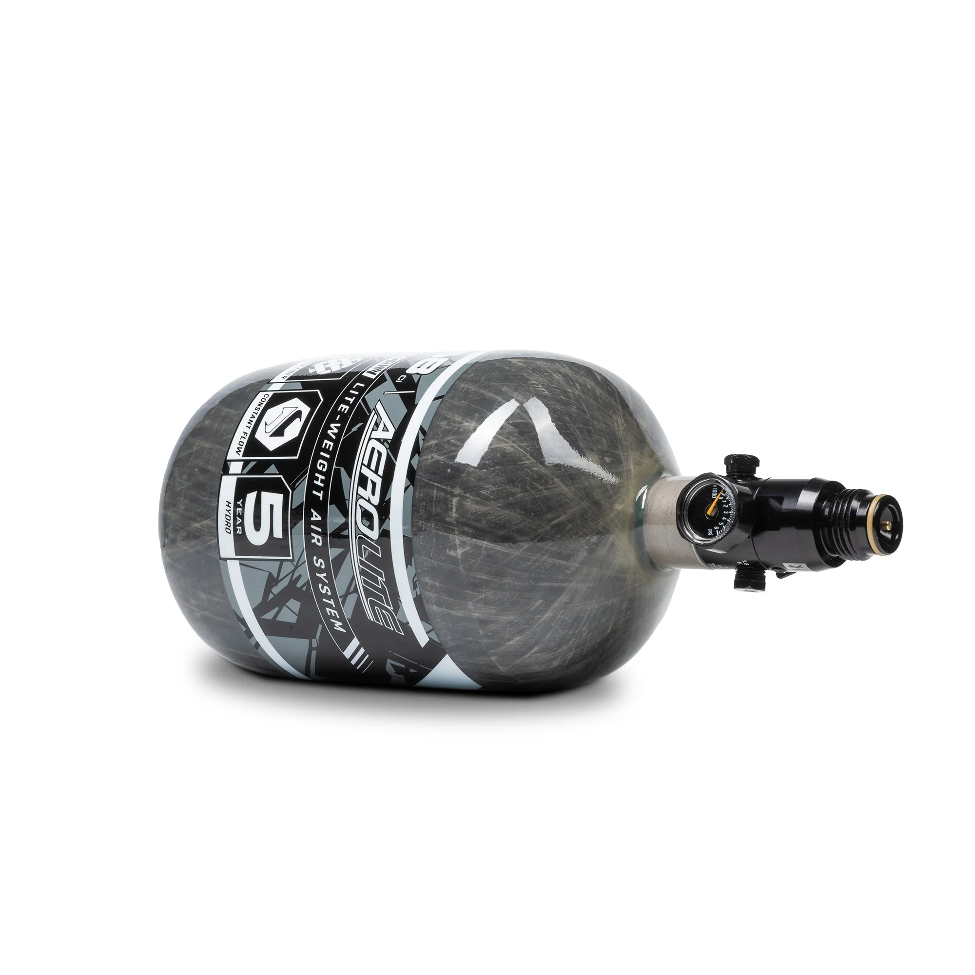 HK Army AeroLite Carbon Fiber Tank w/ Standard Reg - 68/4500 PSI - Smoke - Image 4