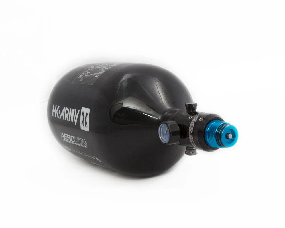 HK Army Aerolite "EXTRA LITE" Tank w/ Aerolite 2 Pro Reg - 68/4500 PSI - Black - Image 2