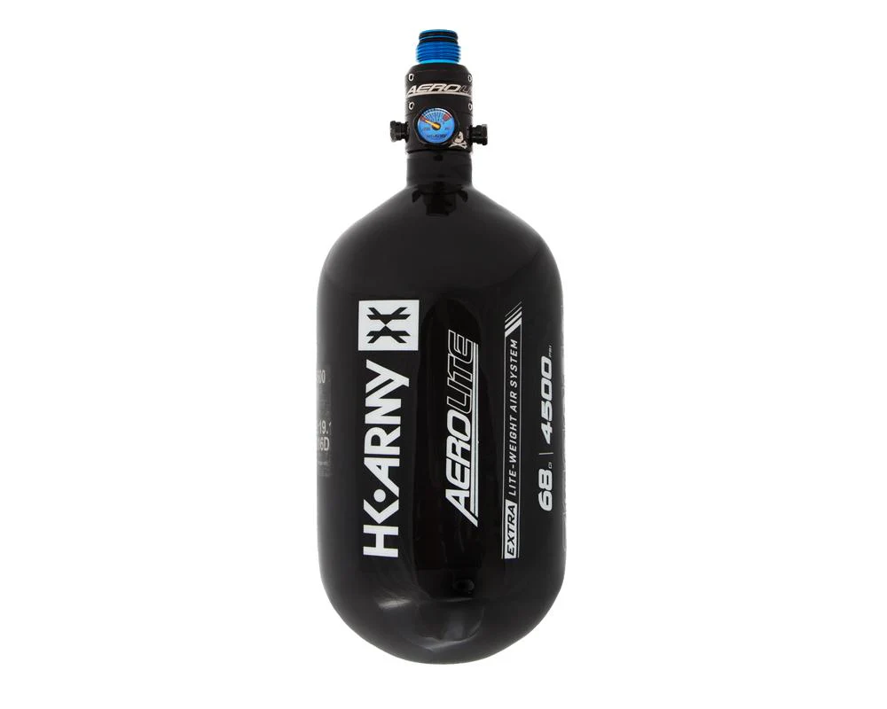 HK Army AeroLite "EXTRA LITE" Tank w/ Pro Reg - 80ci / 4500psi - Black - Image 4