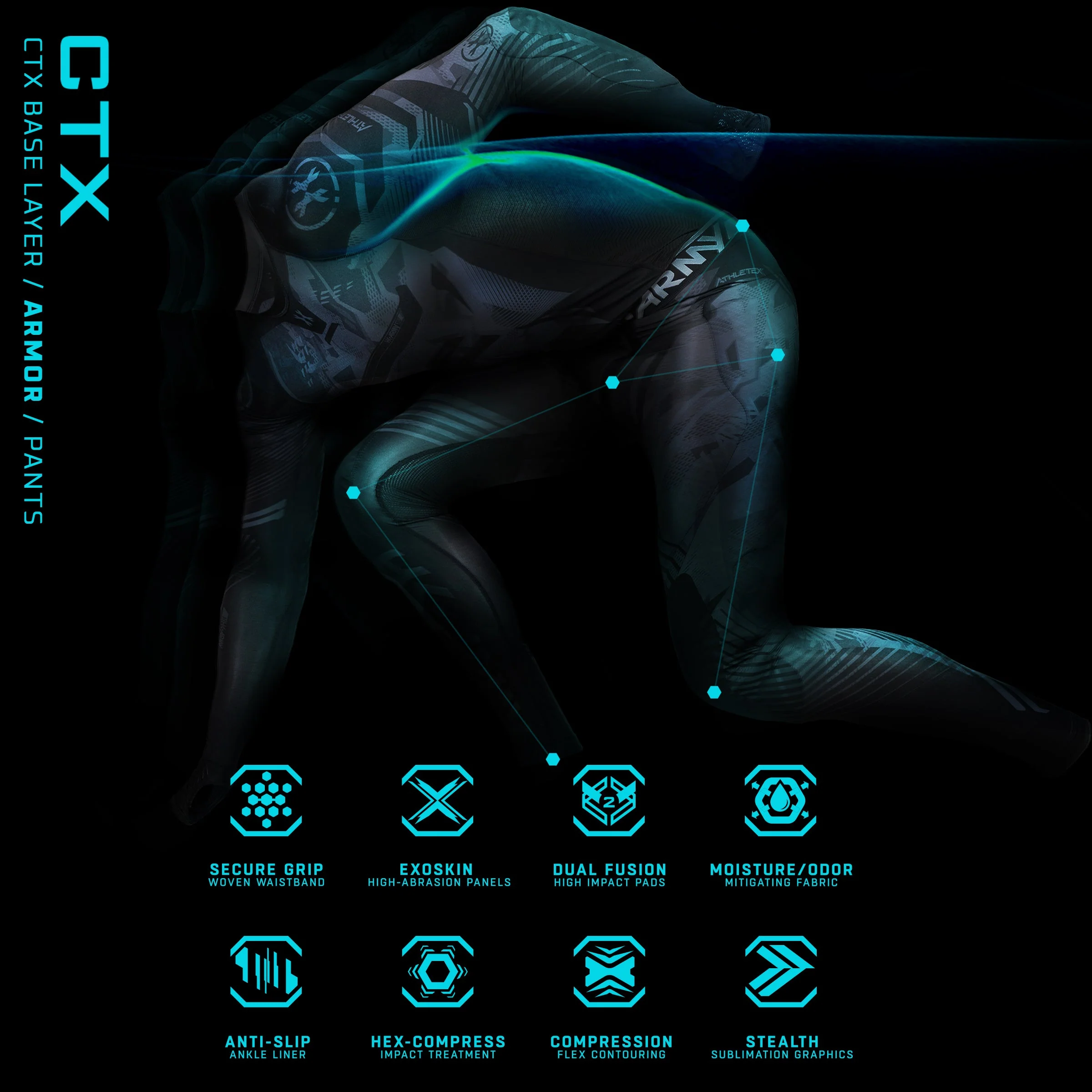 HK Army CTX Armored Compression Pants - Full Leg - Image 4