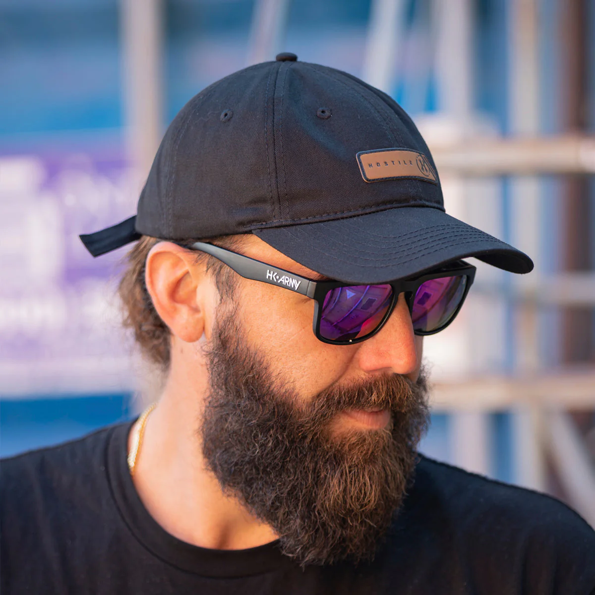 HK Army Dad Hat - Edge - Black - Image 3