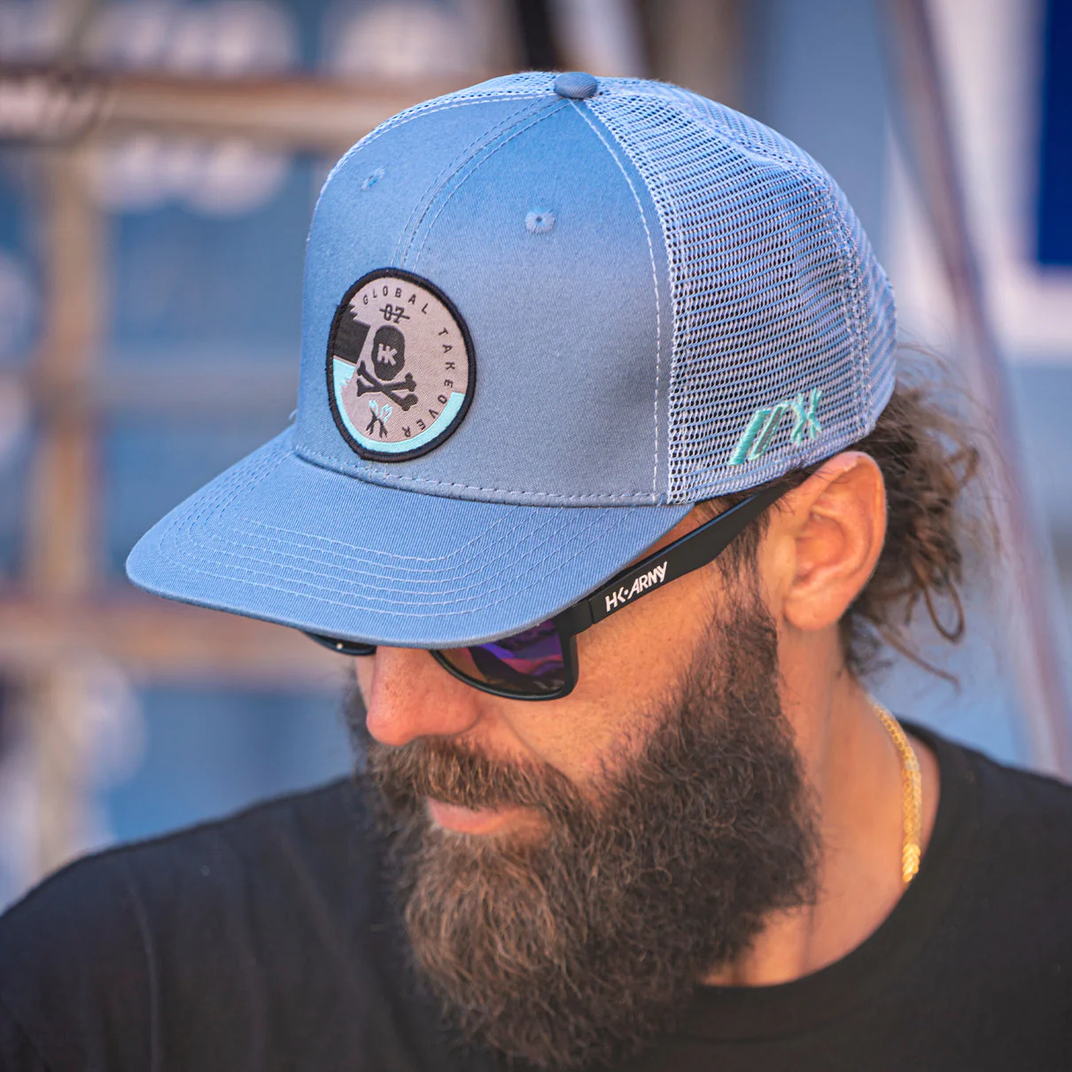 HK Army Drift Snapback Hat - Blue - Image 3
