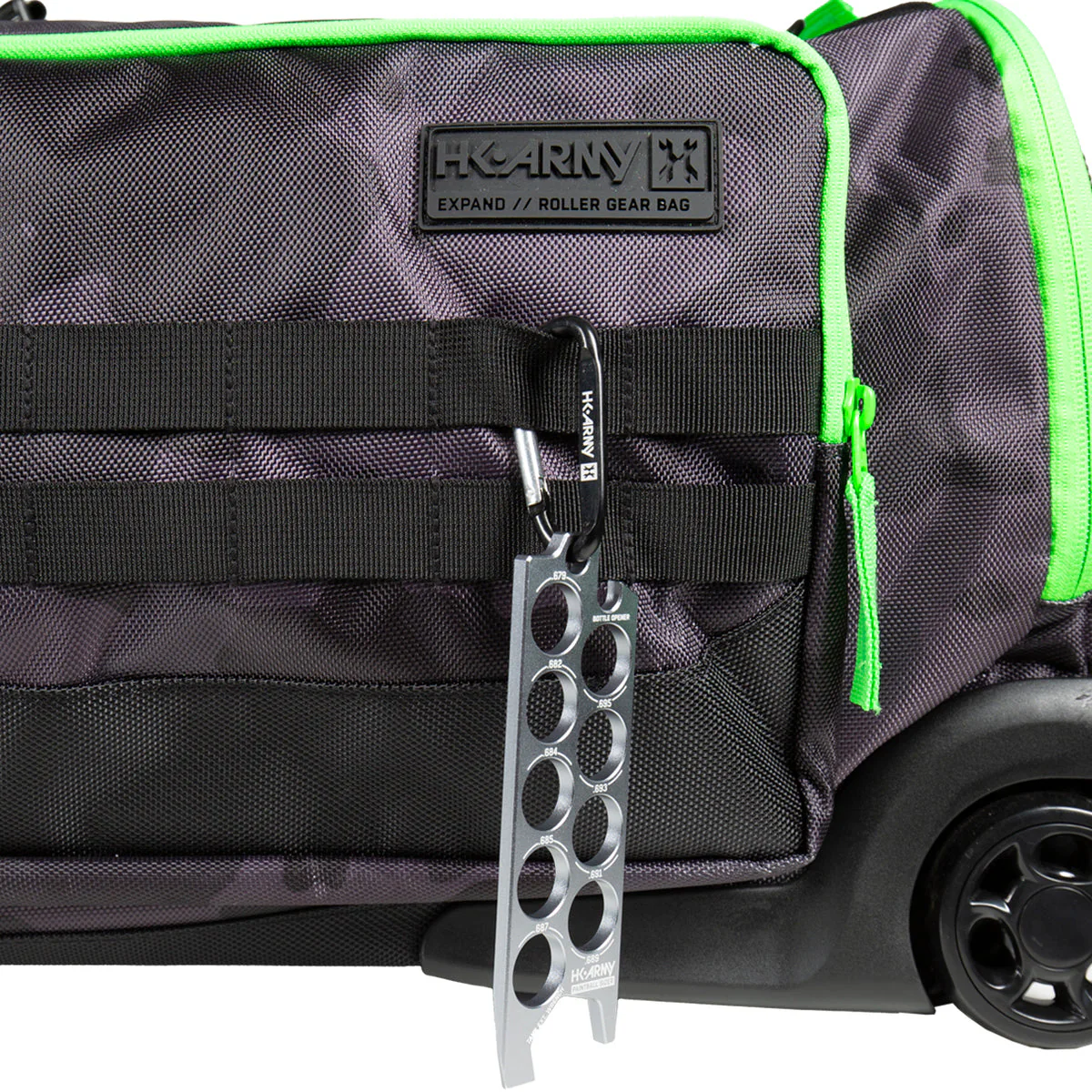 HK Army Expand 75L - Roller Gear Bag - Shroud Neon Green - Image 13