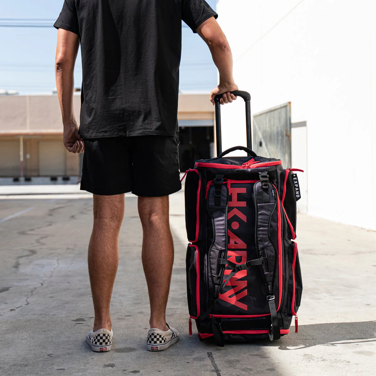 HK Army Expand 75L - Roller Gear Bag - Shroud Red - Image 3