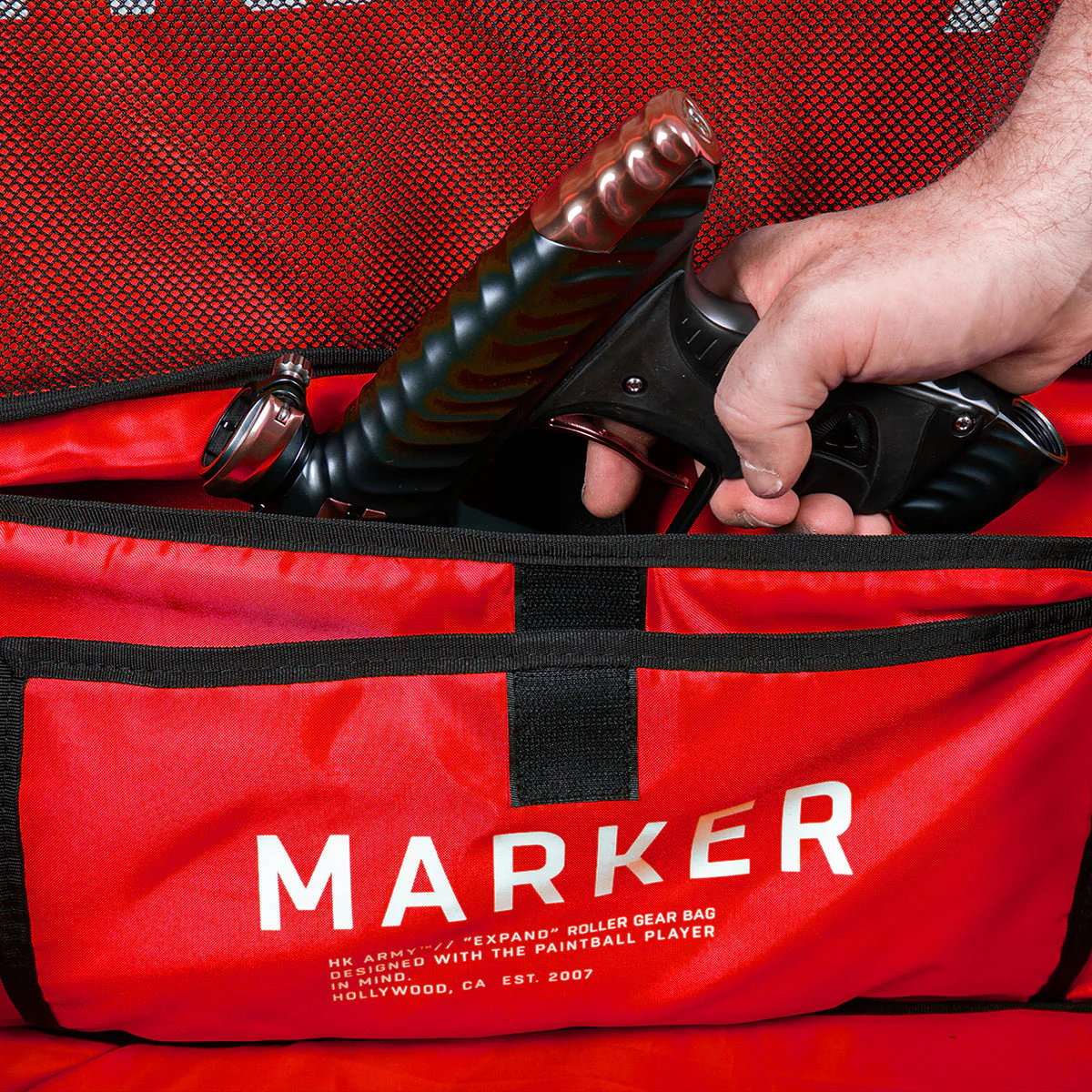 HK Army Expand 75L - Roller Gear Bag - Shroud Red - Image 4
